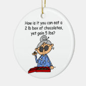 De Betekenis van de chocolade Keramisch Ornament (Links)