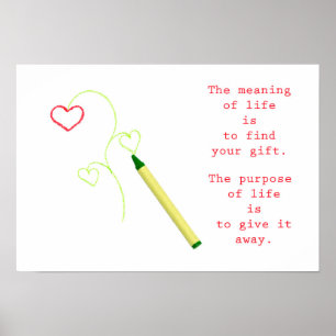 De betekenis van het leven poster