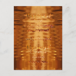 De betekenis van Kerst Inspirerend Typografie Briefkaart