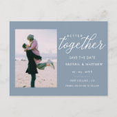 De beter samen Minimale Foto bewaart de Datum Aankondigingskaart (Voorkant)