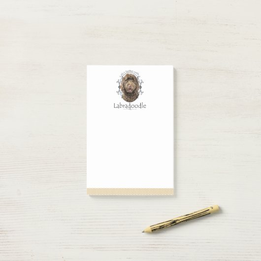 De betere labradole Post-It Notes (Op bureau)