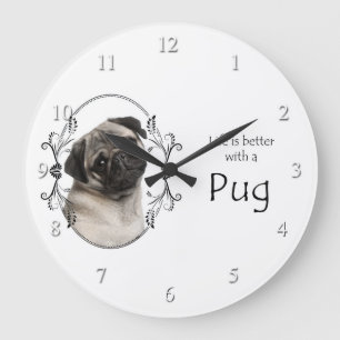 De betere Pug Clock van het leven Grote Klok
