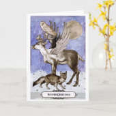 De betogen van de winter van de Enchanted Wildlife Kaart (Gele Bloem)