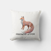 De betoverde Ember Fox Kussen (Voorkant)