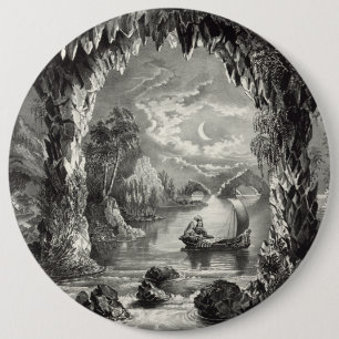De betoverde grot ronde button 6,0 cm