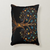 De betoverde mozaïekboom accent kussen (Voorkant(Verticaal))