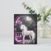 De betoverde Unicorn Briefkaart (Staand voorkant)