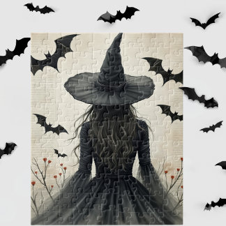 De betoverende Halloween Witch Legpuzzel
