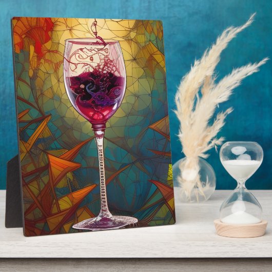 De betoverende pour Wine Art-tablet Fotoplaat (Zijkant)
