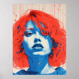 De betoverende roodharige poster