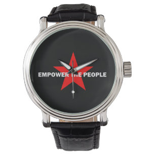 DE BEVOLKING MOEDIGEN HORLOGE