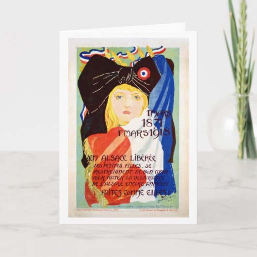 De bevrijde Elzas - het Frans Kaart (Voorkant)