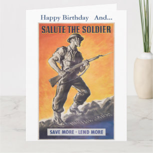 De Bevrijder. Herdruk van Britse oorlogsposter. Kaart