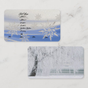 De bevroren Sneeuwvlokken personaliseren het Lot Visitekaartje