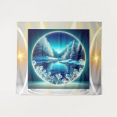 De bevroren spiegel wandkleed (Voorkant (horizontaal))