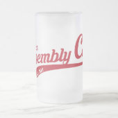 De bevuilde Mok van de Glas met de logo van de de (Center)