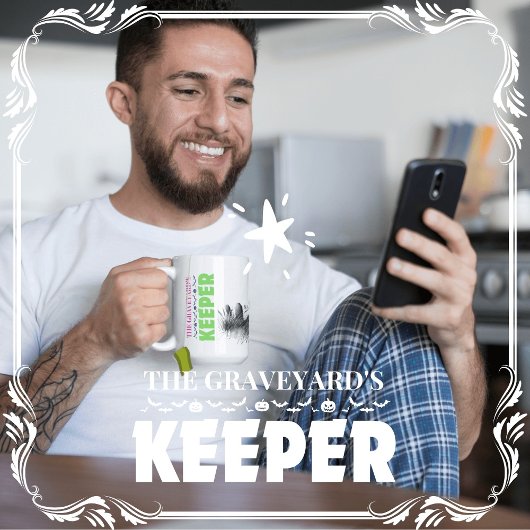 De bewaker van het kerkhof koffiemok