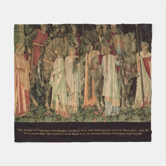 De bewapening en het vertrek van de ridders. Numme Fleece Deken (Voorkant (Horizontaal))