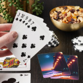 De bewegingspier op maat van Moonlit Pokerkaarten (Insitu)