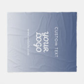 De bewerkbare verloopkleur van uw Logo Fleece Deken (Voorkant (Horizontaal))