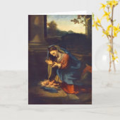 De Bewondering van Correggio- van het Kind Kaart (Gele Bloem)