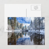 De Bezinning van de winter in Yosemite Briefkaart (Voorkant / Achterkant)