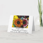 De Bezinningen van de herfst Feestdagen Kaart (Achterkant)