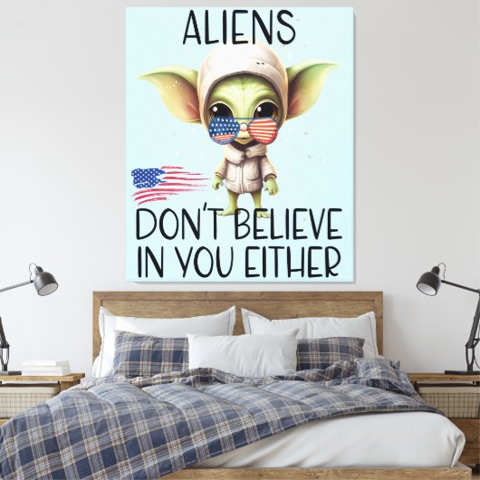 De Bezoeker Canvas Afdruk (Insitu (Slaapkamer))