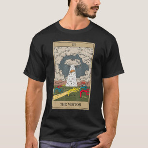 De bezoeker Tarot Kaart Alien Tarot esthetiek T-shirt