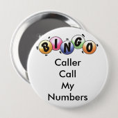 De Bezoeker van de Button BINGO roept Mijn Aantall (Voorkant /achterkant)