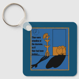 De bezoekers sleutelhanger