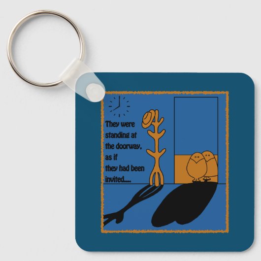 De bezoekers sleutelhanger (Voorkant)
