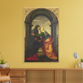 De Bezoektocht van St. Elizabeth naar de Maagd Mar Canvas Afdruk (Insitu (Woonkamer))