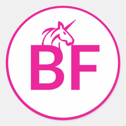 De BF-sticker Ronde Sticker (Voorkant)