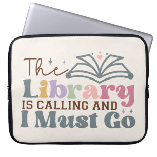 De bibliotheek belt laptop sleeve