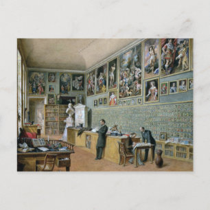 De bibliotheek briefkaart