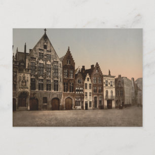 De bibliotheek, Brugge, België Briefkaart