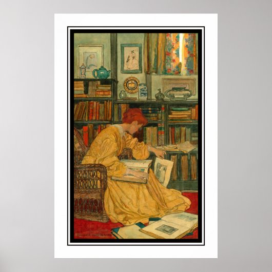 De bibliotheek van Elizabeth Shippen Green Poster (Voorkant)