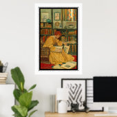 De bibliotheek van Elizabeth Shippen Green Poster (Thuiskantoor)
