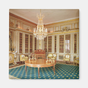De bibliotheek van Louis XVI, gedecoreerd in 1781 Magneet