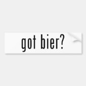 De bier? bumpersticker (Voorkant)