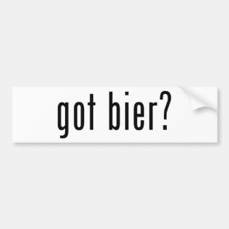 De bier? bumpersticker