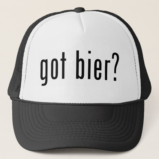De bier? trucker pet (Voorkant)