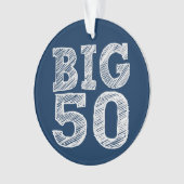 De BIG 50 50ste verjaardag Ornament (voorkant)
