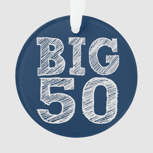 De BIG 50 50ste verjaardag Ornament (voorkant)