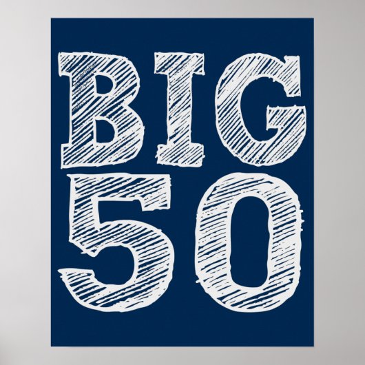 De BIG 50 50ste verjaardag Poster (Voorkant)