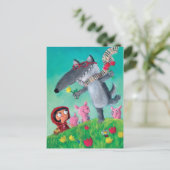 De Big Bad Wolf Briefkaart (Staand voorkant)