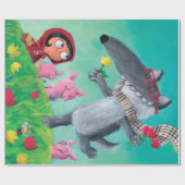 De Big Bad Wolf Cadeaupapier (Vlak)