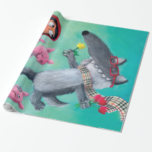 De Big Bad Wolf Cadeaupapier