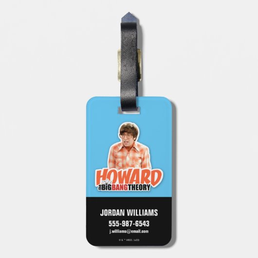 De Big Bang Theory | Howard Bagagelabel (Achterkant verticaal)
